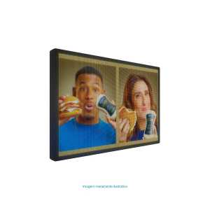 Painel de LED, Letreiro Digital RGB 103cm x 71cm Colorido Full color P5 - Uso Externo