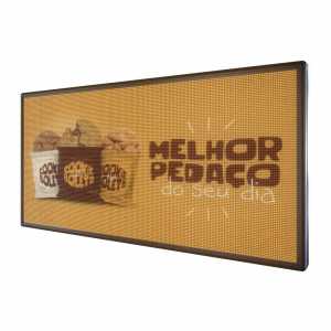 Painel De LED Full Collor, Letreiro Luminoso  P5 103cm x 55cm - Uso Externo