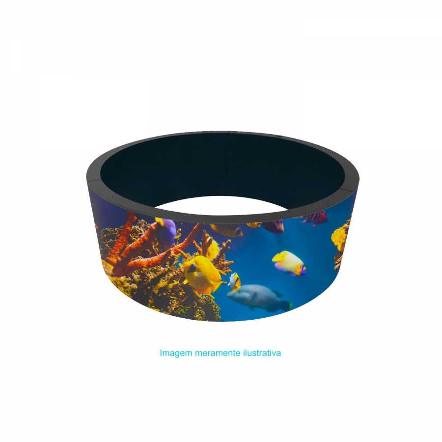 Painel Cilíndrico Indoor Full Color LED P2.5 Visão 360º Painel Cilíndrico Indoor Full Color LED P2.5 Visão 360º