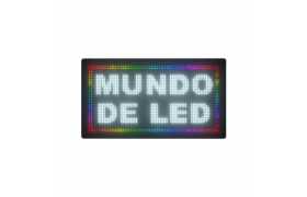 Painel De LED RGB, Letreiro Digital 71cm x 39cm Colorido P10 - Uso Externo