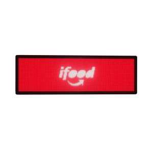 Painel De Led Letreiro Digital P5 68cm X 20cm Colorido Rgb Smd - Uso Externo