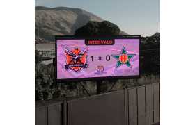 Painel De Led Placar Eletrônico P8 6m x 3m Outdoor, Suporta Vídeos e Fotos