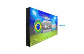 Placar de LED, 192 cm x 96 cm  Painel Luminoso de LED Full Color P5 Externo