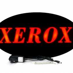 Placa De Led Xerox 43cm x 23cm Letreiro de Sinalização Cópia Luminoso Efeito Neon