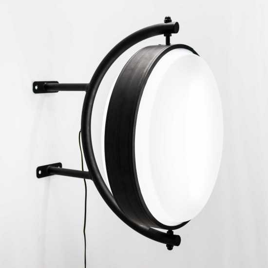 Orbite Luminoso Dupla Face Giratório Outdoor Branco Orbite Luminoso Dupla Face Giratório Outdoor Branco