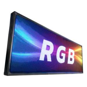 Painel De LED RGB, Letreiro Digital 199cm x 71cm Colorido