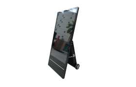Display Publicidade LCD Portátil 123cm x 58cm com bateria de 50000mAh
