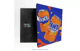 Painel de LED Em Aço 96cm x 128cm P5 Outdoor RGB