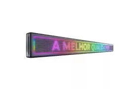 Painel De LED RGB, Letreiro Digital 2,64m x 23cm Colorido 