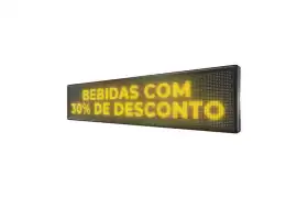 Painel De LED, Letreiro Digital 167cm x 39cm Alto Brilho