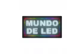 Painel De LED RGB, Letreiro Digital 71cm x 39cm Colorido P10 - Uso Externo