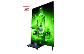 Painel de LED Interno Totem 64cm X 192cm - P2.5, Full Color, Alta Definição, Versátil (Dupla Face ou Única)