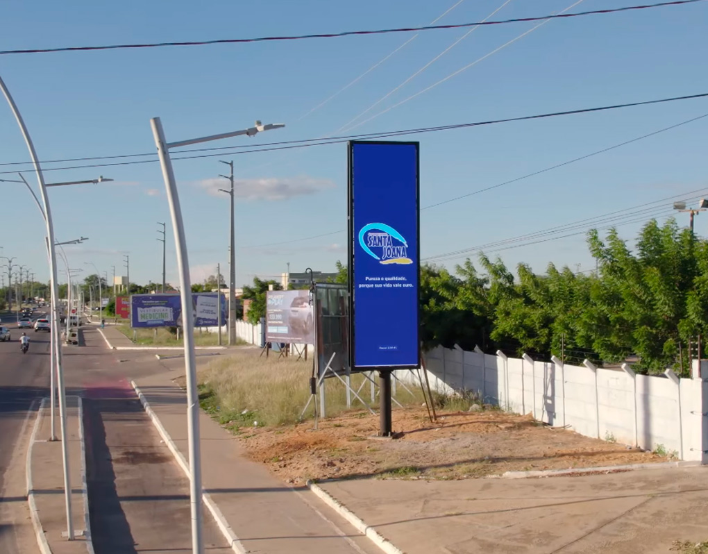 Painel de LED DIP P8 de 2m de largura por 7m de altura