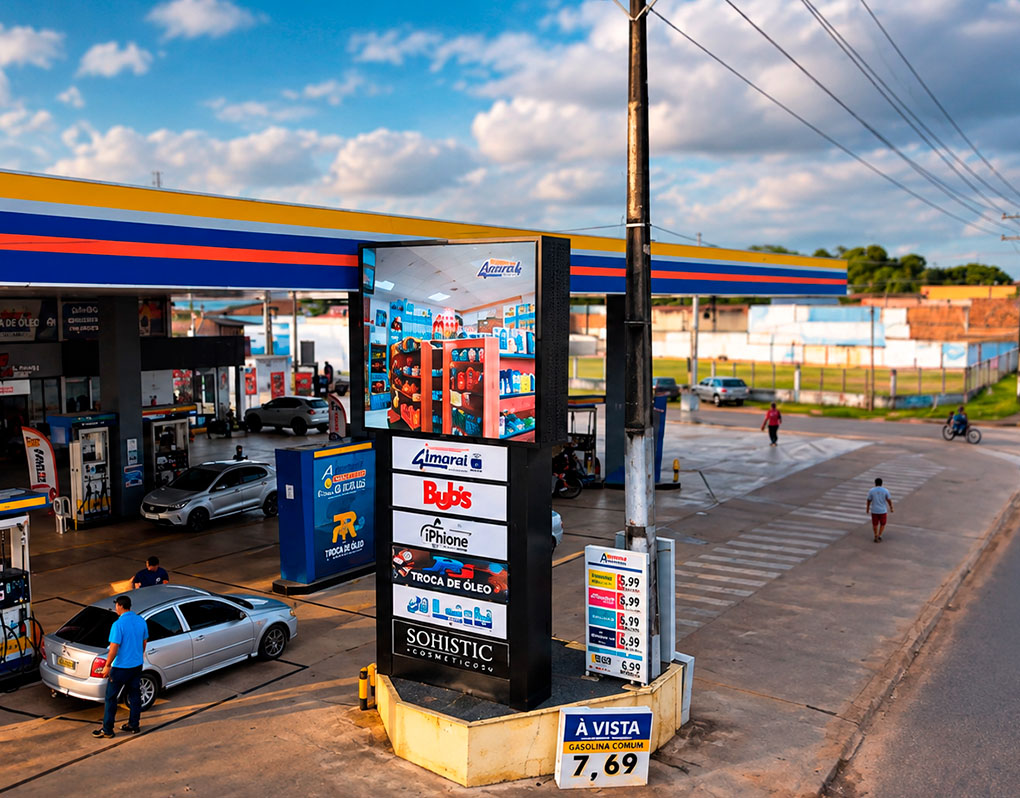 Painéis de LED em São Luís: projeto com LED cilíndrico