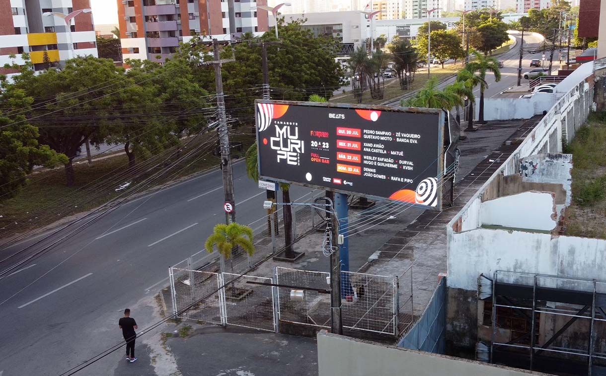 Painel de LED para lateral de campo