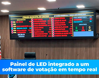Painel de LED P4 Câmara Municipal de Caucaia - CE