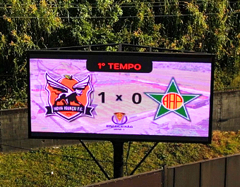 Painel de LED 6m x 3m no Estádio do Nova Iguaçu Futebol Clube - RJ