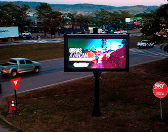 Mundo de LED instala Painel de LED P8 Outdoor de 3x2m em Novo Progresso – PA