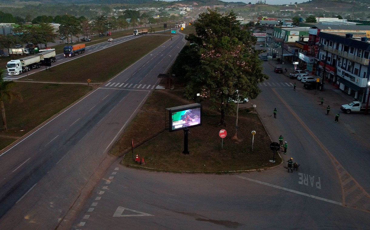 Painel de LED para lateral de campo