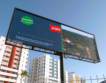 Painel de LED para Publicidade - 864cm x 288cm P5
