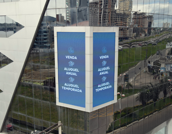 Painel de LED P10 para Imobiliária: Projeto Realizado em Itapema - SC