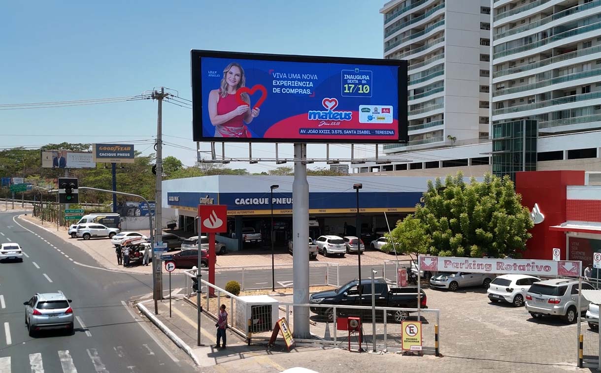 Painel de LED para lateral de campo