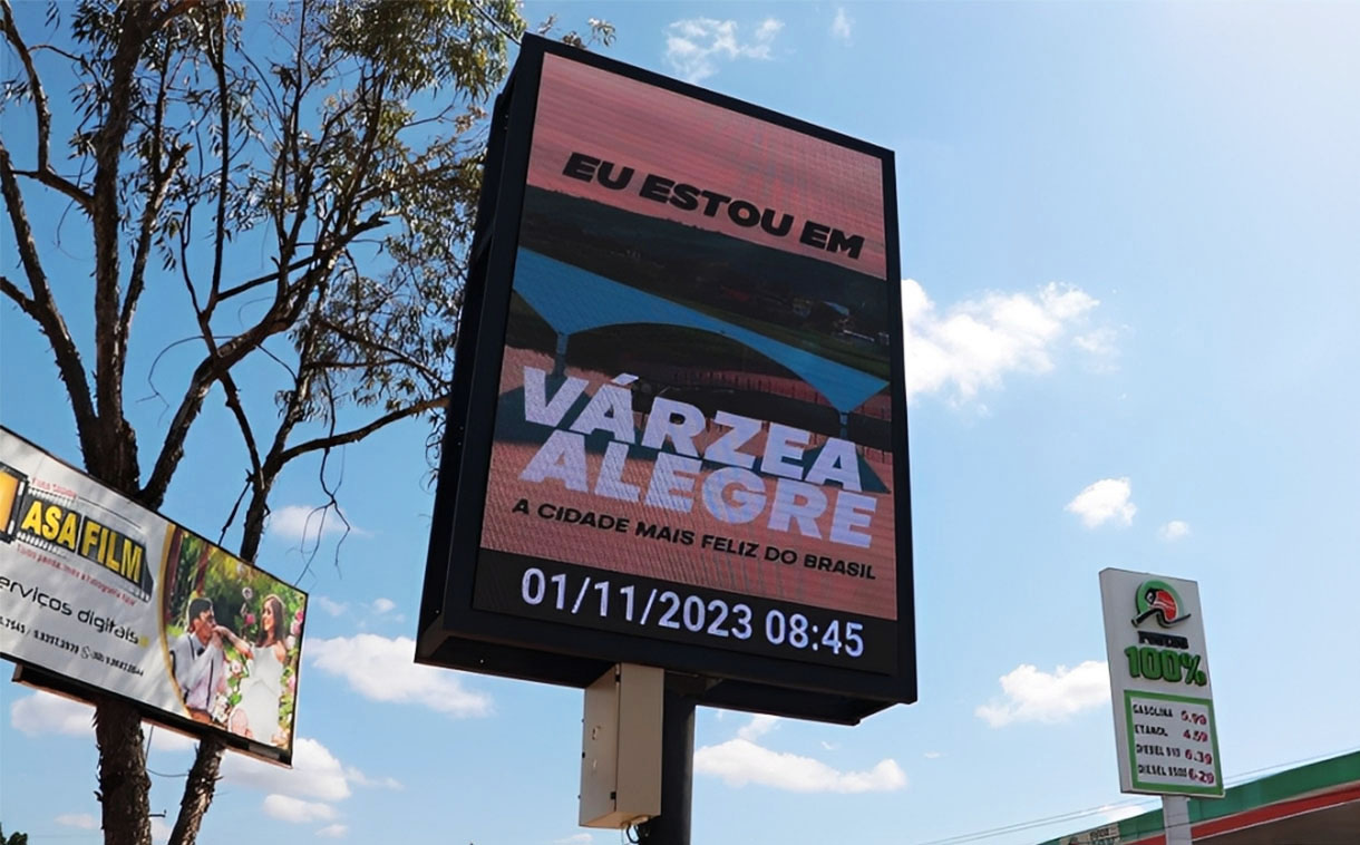Painel de LED para lateral de campo